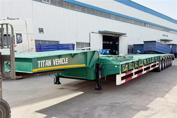 TITAN 6 Axle 80 Ton Low Loader Semi Trailer for Sale In Zambia - Low loader semi-trailer: picture 1 TITAN 6 Axle 80 Ton Low Loader Semi Trailer for Sale In Zambia - Low loader semi-trailer: picture 1