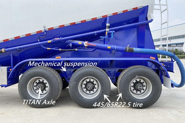 TITAN Bulk Cement Tank Semi Trailer for Sale in Dominican - Tank semi-trailer: picture 4 TITAN Bulk Cement Tank Semi Trailer for Sale in Dominican - Tank semi-trailer: picture 4