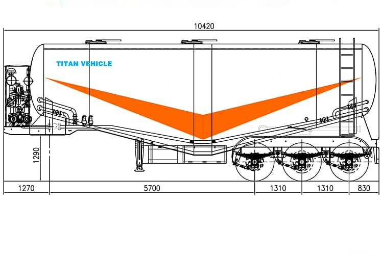 TITAN Cement Bulker Truck for Sale in Zambia - Tank semi-trailer: picture 5 TITAN Cement Bulker Truck for Sale in Zambia - Tank semi-trailer: picture 5