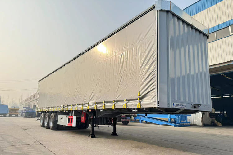 TITAN Curtain Trailer for Sale in Tanzania - Curtainsider semi-trailer: picture 1 TITAN Curtain Trailer for Sale in Tanzania - Curtainsider semi-trailer: picture 1