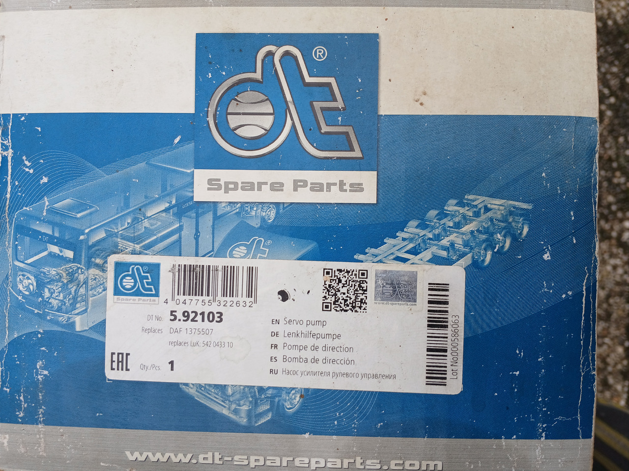 Steeringpump DT 592103 for Daf - Steering pump: picture 3 Steeringpump DT 592103 for Daf - Steering pump: picture 3