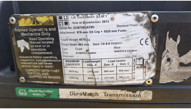 LPG forklift Hyster S3.0ft: picture 9