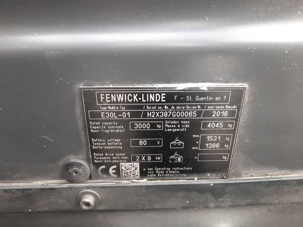 Linde E 30 L - Electric forklift: picture 5 Linde E 30 L - Electric forklift: picture 5