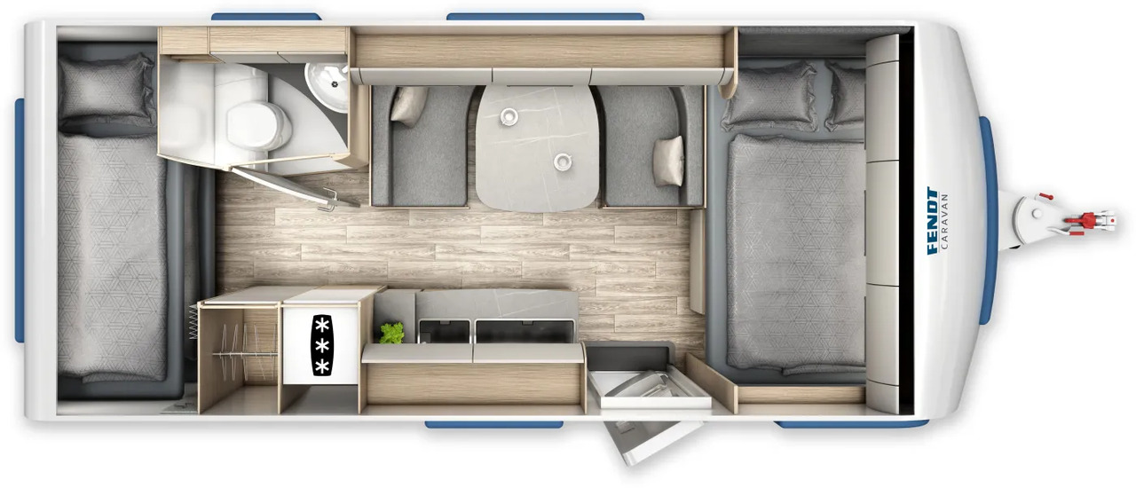 Wohnwagen Fendt Bianco Activ 515 SKF Neues Modell - Caravan: picture 2 Wohnwagen Fendt Bianco Activ 515 SKF Neues Modell - Caravan: picture 2