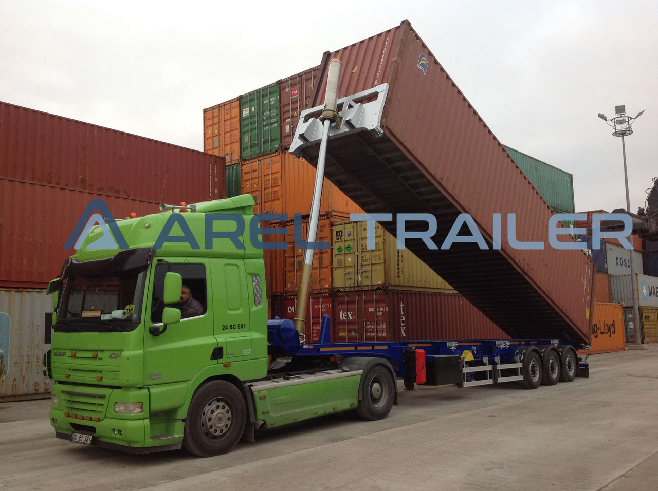 AREL TRAILER 40 FT TIPPING CONTAINER TRAILER - Container transporter/ Swap body semi-trailer: picture 4 AREL TRAILER 40 FT TIPPING CONTAINER TRAILER - Container transporter/ Swap body semi-trailer: picture 4