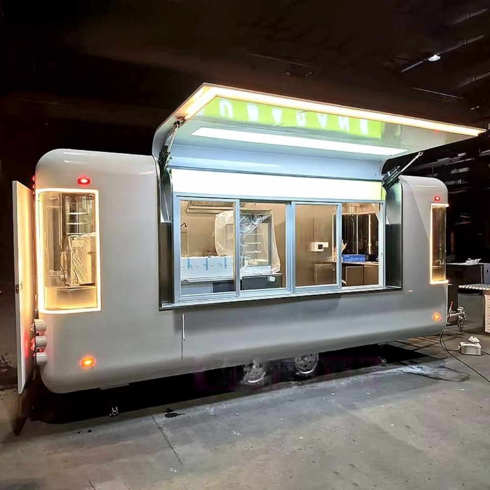 EU Standard air Stream Food Trailer Fully Equipped Food Truck Gas Food Cart Food - Vending trailer: picture 1 EU Standard air Stream Food Trailer Fully Equipped Food Truck Gas Food Cart Food - Vending trailer: picture 1