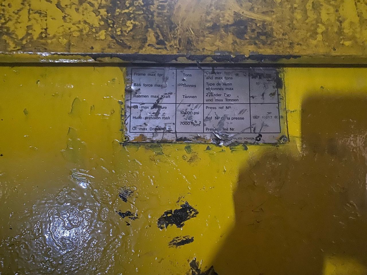 100T Workshop Press - Hydraulic press: picture 2 100T Workshop Press - Hydraulic press: picture 2