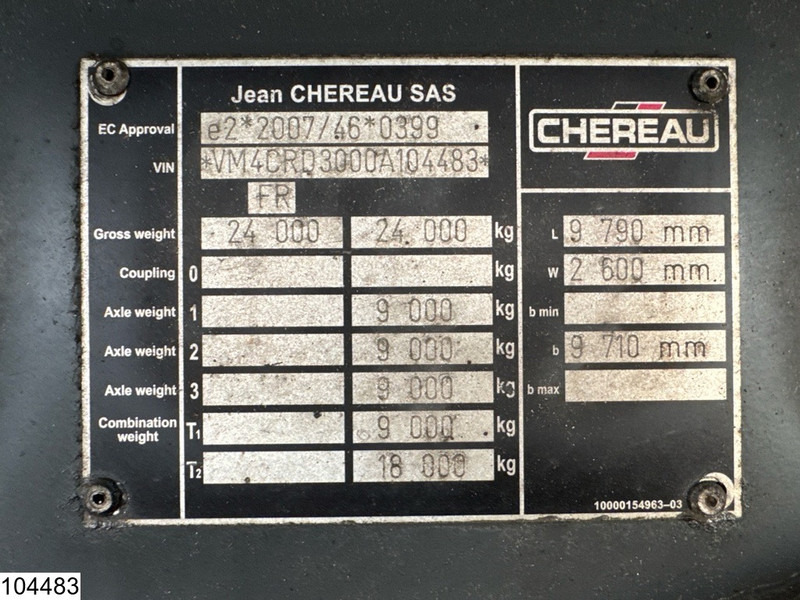 Chereau Autonoom Carrier Vector 1350 - Refrigerator trailer: picture 4 Chereau Autonoom Carrier Vector 1350 - Refrigerator trailer: picture 4