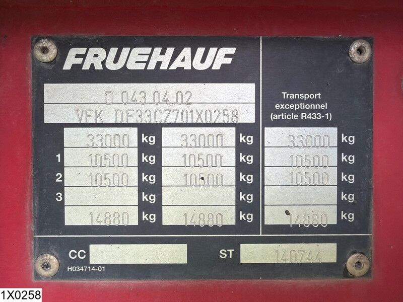 Fruehauf kipper Steel suspension - Tipper semi-trailer: picture 3 Fruehauf kipper Steel suspension - Tipper semi-trailer: picture 3