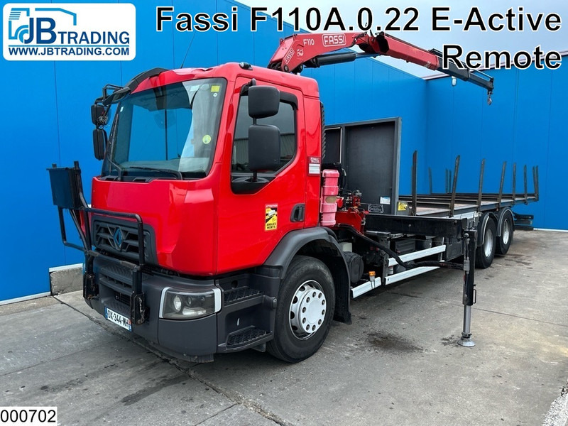 Renault D 26 320 6x2, EURO 6, Fassi, Remote - Dropside/ Flatbed truck, Crane truck: picture 1 Renault D 26 320 6x2, EURO 6, Fassi, Remote - Dropside/ Flatbed truck, Crane truck: picture 1