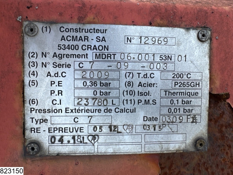 Samro Bitum 23780 Litres, 1 compartment - Tank semi-trailer: picture 4 Samro Bitum 23780 Litres, 1 compartment - Tank semi-trailer: picture 4