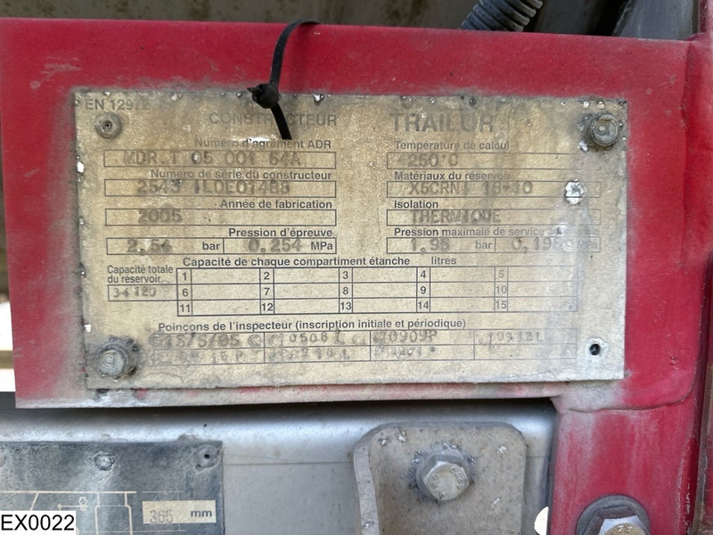 Trailor Bitum 34120 Liter, 1 Compartment - Tank semi-trailer: picture 3 Trailor Bitum 34120 Liter, 1 Compartment - Tank semi-trailer: picture 3