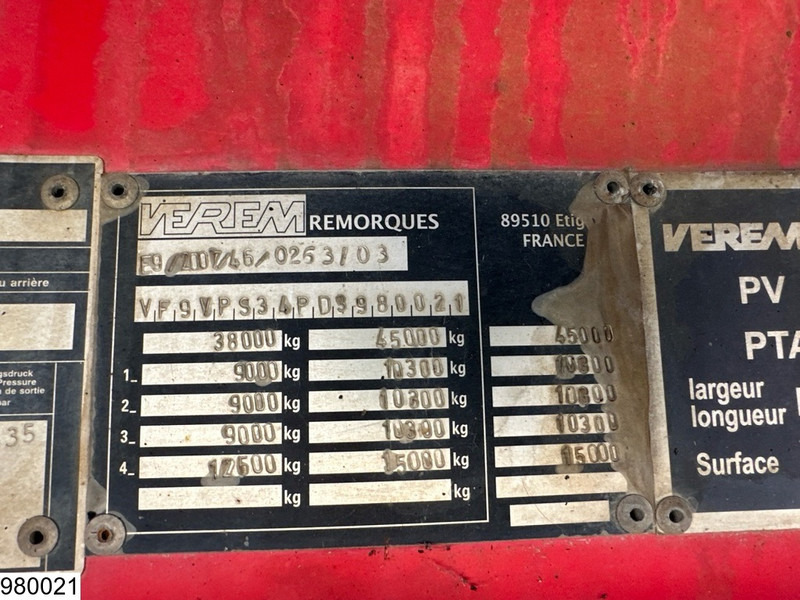 Verem Lowbed 45,000KG, Steering axle, Hydraulic, Winch - Low loader semi-trailer: picture 5 Verem Lowbed 45,000KG, Steering axle, Hydraulic, Winch - Low loader semi-trailer: picture 5