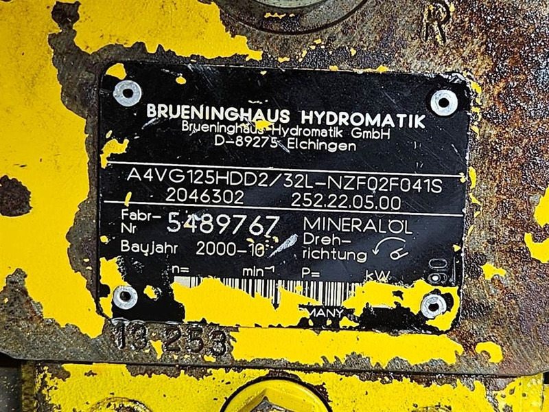 Brueninghaus Hydromatik A4VG125HDD2/32L-Drive pump/Fahrpumpe/Rijpomp - Hydraulics for Construction machinery: picture 5 Brueninghaus Hydromatik A4VG125HDD2/32L-Drive pump/Fahrpumpe/Rijpomp - Hydraulics for Construction machinery: picture 5