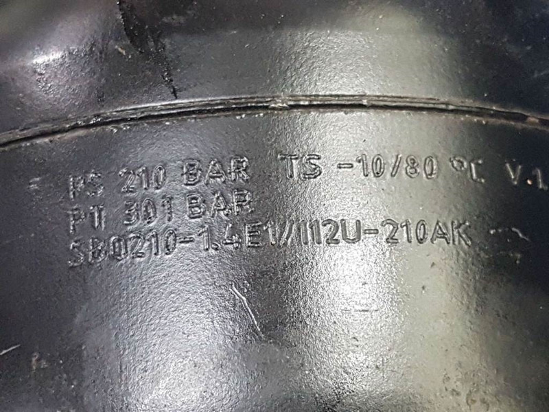 Hydac SBO210-1,4E1/112U-210AK-3041953-Accumulator - Hydraulics for Construction machinery: picture 3 Hydac SBO210-1,4E1/112U-210AK-3041953-Accumulator - Hydraulics for Construction machinery: picture 3