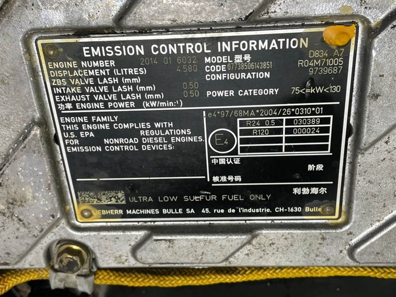 Leasing of Liebherr A924C-D834 A7-Engine/Motor Liebherr A924C-D834 A7-Engine/Motor: picture 9
