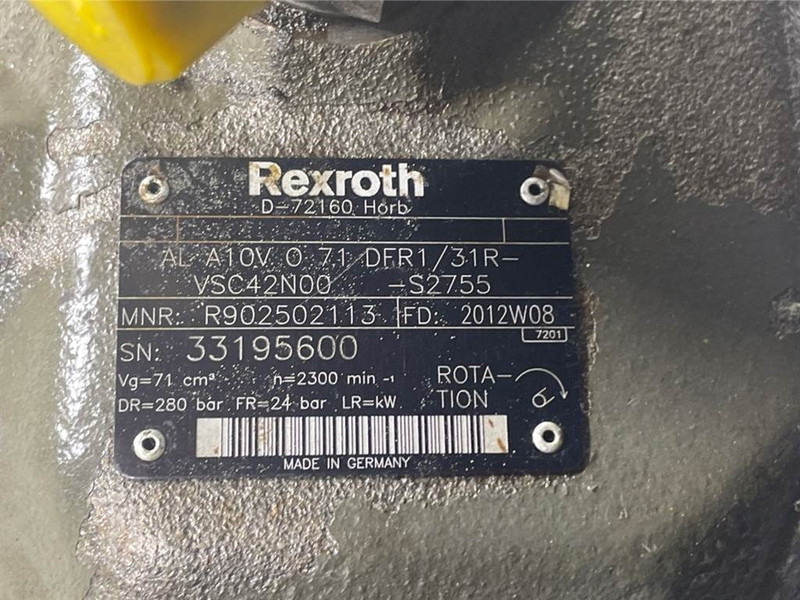 New Holland W110C-Rexroth A10VO71DFR1/31R-Load sensing pump - Hydraulics for Construction machinery: picture 5 New Holland W110C-Rexroth A10VO71DFR1/31R-Load sensing pump - Hydraulics for Construction machinery: picture 5