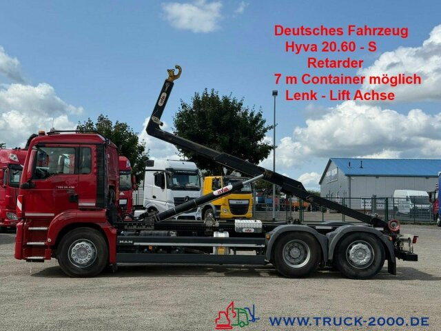 MAN TGS 26.430 Hyva 60.20S Retarder Lenk Liftachse - Hook lift truck: picture 1 MAN TGS 26.430 Hyva 60.20S Retarder Lenk Liftachse - Hook lift truck: picture 1