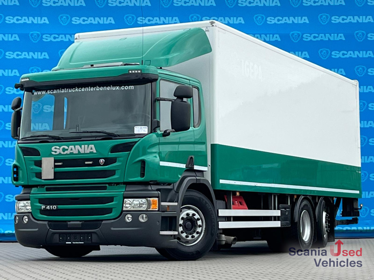 SCANIA P 410 DB6x2*4MNB RETARDER FULL AIR 8T TAIL LIFT 2T - Box truck: picture 1 SCANIA P 410 DB6x2*4MNB RETARDER FULL AIR 8T TAIL LIFT 2T - Box truck: picture 1
