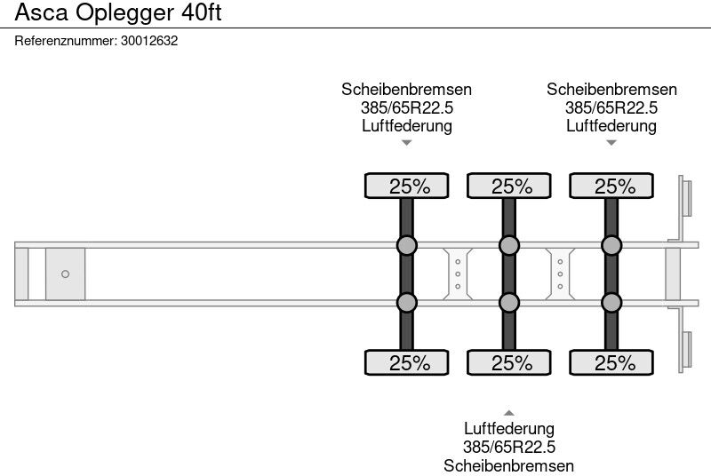 Container transporter/ Swap body semi-trailer ASCA Oplegger 40ft: picture 11 Container transporter/ Swap body semi-trailer ASCA Oplegger 40ft: picture 11