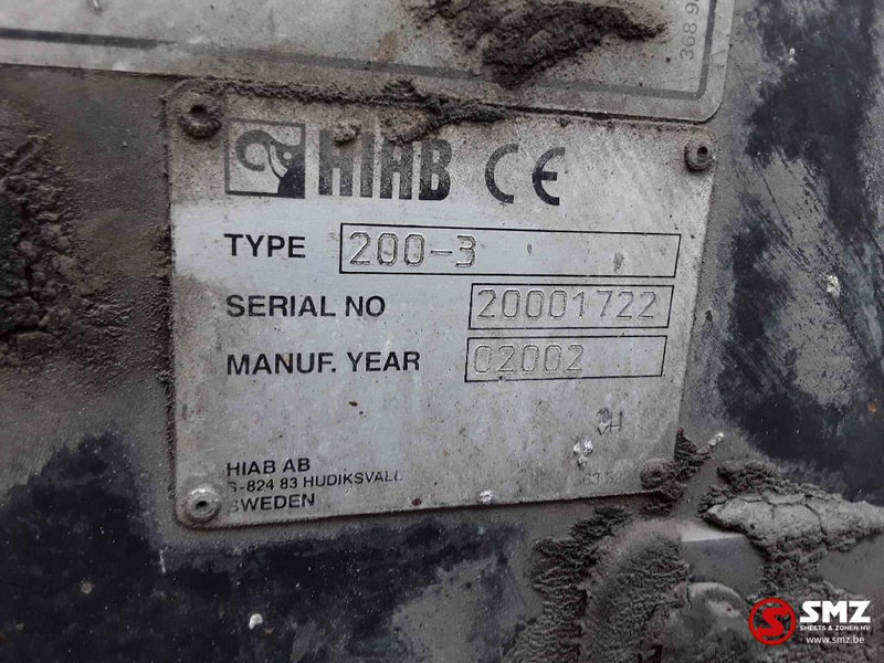 Tipper, Crane truck DAF 85 CF 380 Hiab 200-3 No remote tractor-tipper: picture 10