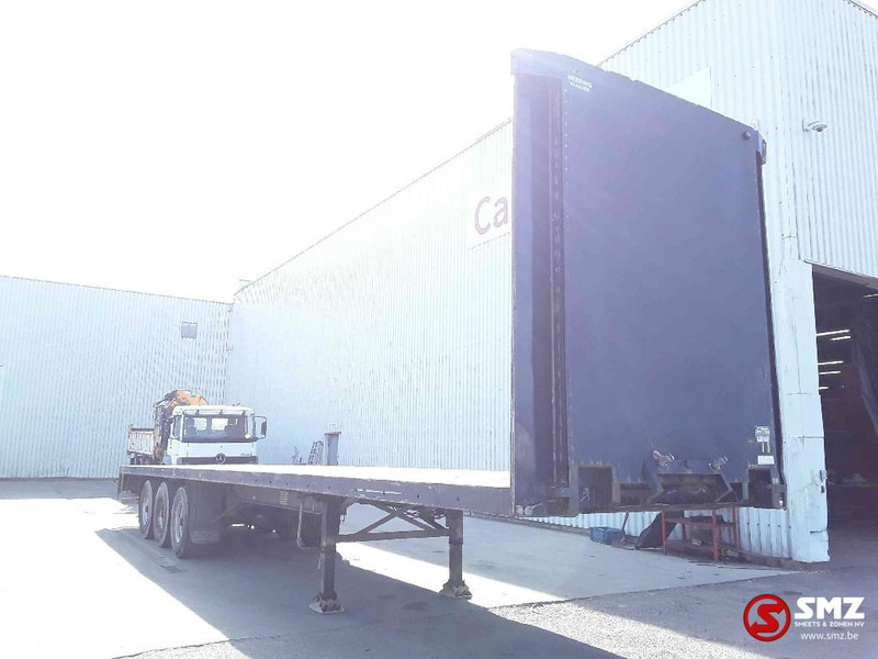 Dropside/ Flatbed semi-trailer Floor Oplegger tambours/trommel: picture 1