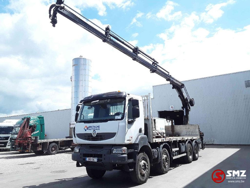 Dropside/ Flatbed truck, Crane truck Renault Kerax 430 hiab 211 /4 +remote: picture 5
