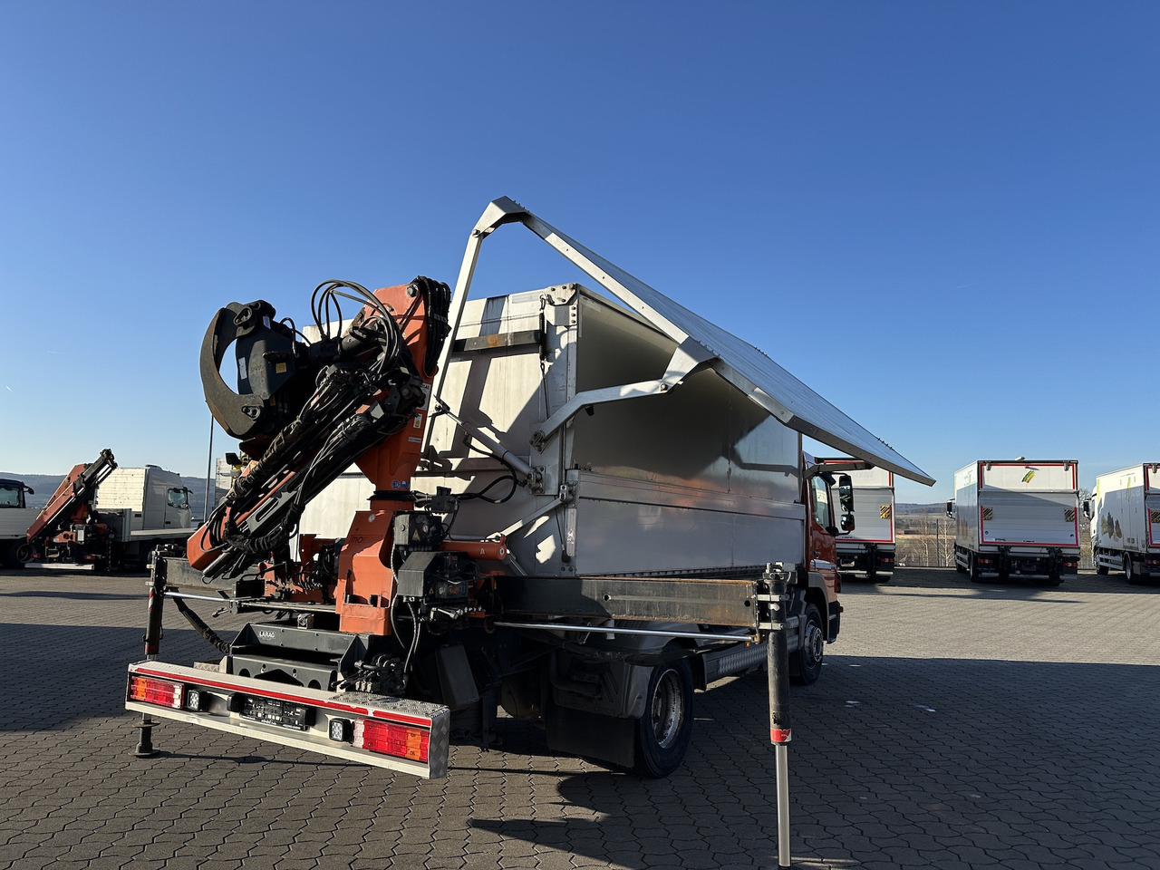 Mercedes-Benz Atego 1529 4x2  Atlas 57.3-A2   Kadaverkipper - Crane truck, Tipper: picture 2 Mercedes-Benz Atego 1529 4x2  Atlas 57.3-A2   Kadaverkipper - Crane truck, Tipper: picture 2