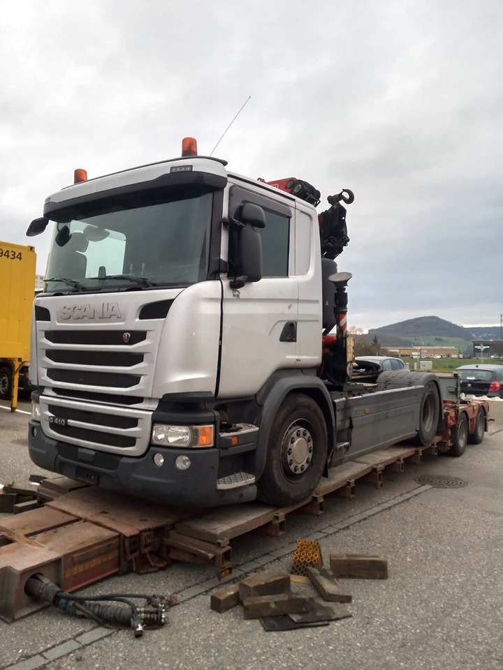 Scania G410 4x2 SZM Kran Fassi F235 Motorschaden - Tractor unit: picture 1 Scania G410 4x2 SZM Kran Fassi F235 Motorschaden - Tractor unit: picture 1