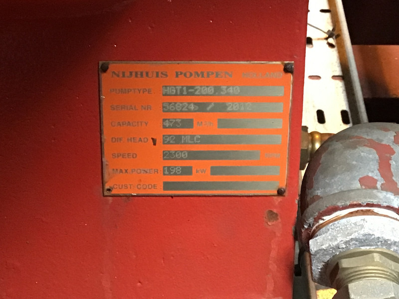 Dorman 8JT POMP 473 M³/H USED - Water pump: picture 4 Dorman 8JT POMP 473 M³/H USED - Water pump: picture 4