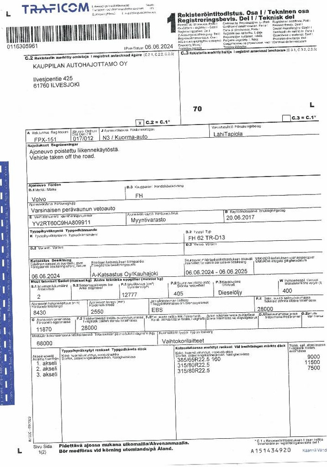 Hook lift truck Volvo FH 540: picture 20