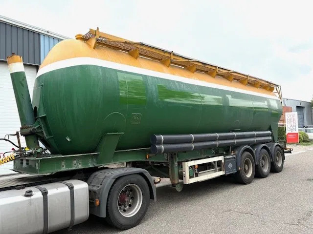 Feldbinder KIP48 3 3-AXLE 48M3 KIPPING SILO TRAILER (SAF AXLES / DRUM BRAKES / 4 COMPARTMENTS) - Tank semi-trailer: picture 1 Feldbinder KIP48 3 3-AXLE 48M3 KIPPING SILO TRAILER (SAF AXLES / DRUM BRAKES / 4 COMPARTMENTS) - Tank semi-trailer: picture 1