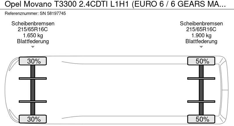 Leasing of Opel Movano T3300 2.4CDTI L1H1 (EURO 6 / 6 GEARS MANUAL GEARBOX / AIRCONDITIONING / APPLE CARPLAY / REAR VIEW CAMERA / ETC) Opel Movano T3300 2.4CDTI L1H1 (EURO 6 / 6 GEARS MANUAL GEARBOX / AIRCONDITIONING / APPLE CARPLAY / REAR VIEW CAMERA / ETC): picture 19