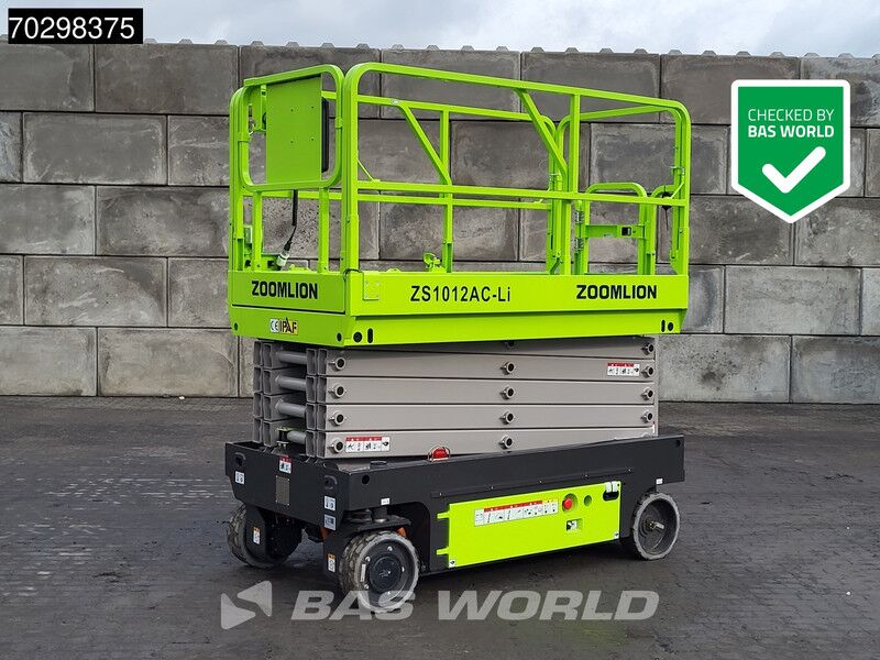 Zoomlion ZS1012AC-Li 10 M – Factory Warranty – CE-Certified - Construction machinery: picture 1 Zoomlion ZS1012AC-Li 10 M – Factory Warranty – CE-Certified - Construction machinery: picture 1