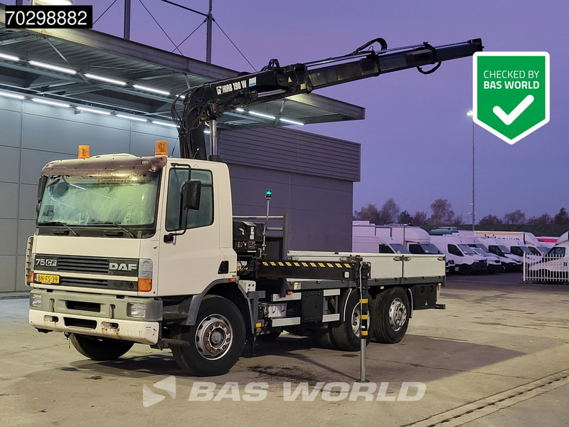 DAF 75CF.250 CF 6X2 HIAB 190W3 Crane Kran Remote Rotator Steering Axle Automatic Euro 3 - Dropside/ Flatbed truck, Crane truck: picture 1 DAF 75CF.250 CF 6X2 HIAB 190W3 Crane Kran Remote Rotator Steering Axle Automatic Euro 3 - Dropside/ Flatbed truck, Crane truck: picture 1