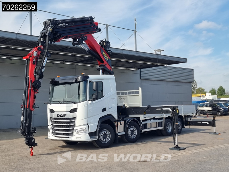 New Dropside/ Flatbed truck, Crane truck DAF XF 530 8X2 NEW Palfinger PK580 TEC Kran Crane Retarder Lift+Lenkasche: picture 6