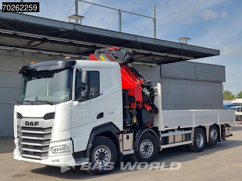 New Dropside/ Flatbed truck, Crane truck DAF XF 530 8X2 NEW Palfinger PK580 TEC Kran Crane Retarder Lift+Lenkasche: picture 10