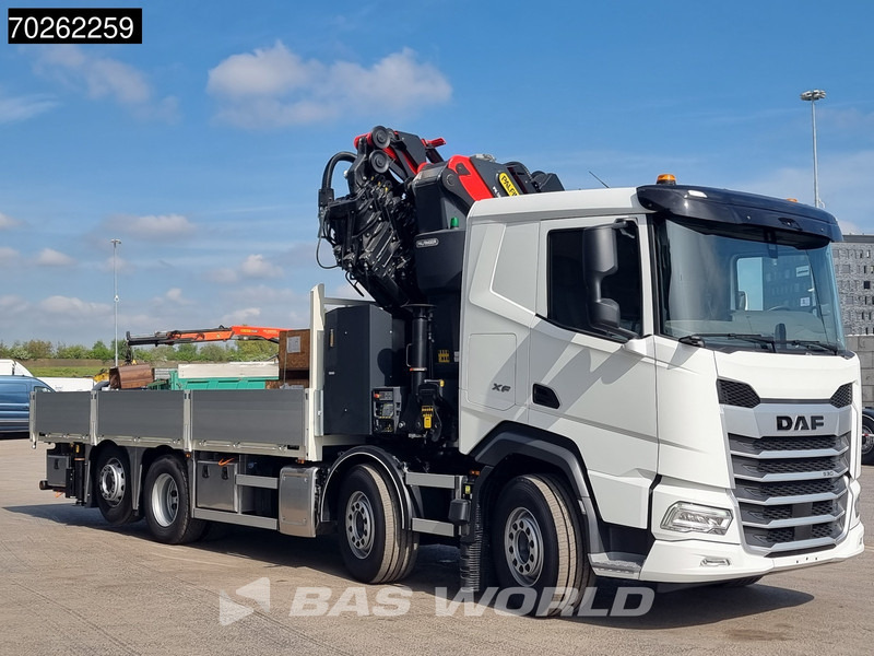 New Dropside/ Flatbed truck, Crane truck DAF XF 530 8X2 NEW Palfinger PK580 TEC Kran Crane Retarder Lift+Lenkasche: picture 11