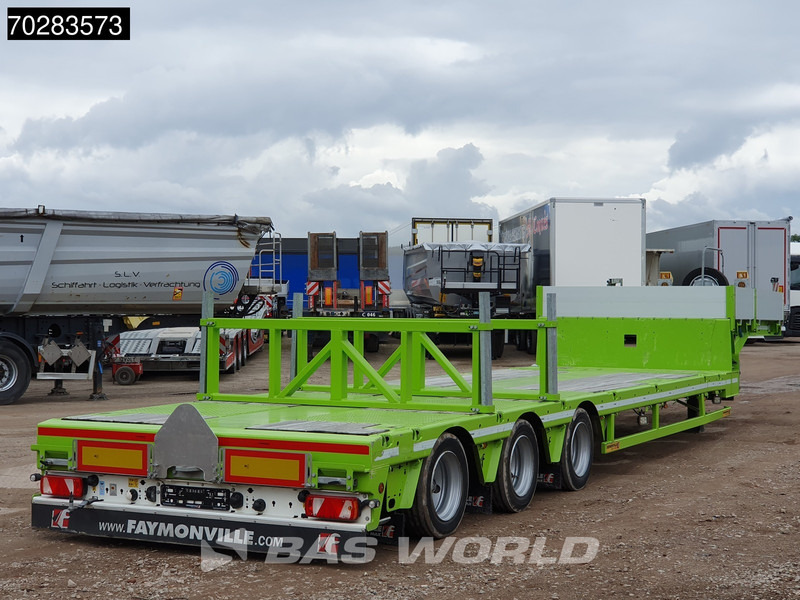 Faymonville F-S43-1AAF 3 axles Extendable Twistlocks 3x Hydraulic Steering Galvanised - Low loader semi-trailer: picture 3 Faymonville F-S43-1AAF 3 axles Extendable Twistlocks 3x Hydraulic Steering Galvanised - Low loader semi-trailer: picture 3