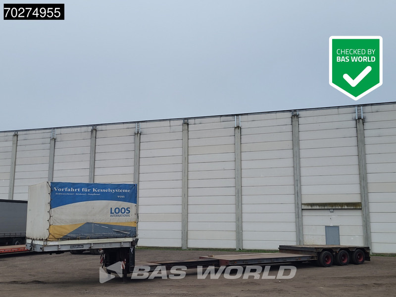 Low loader semi-trailer Goldhofer STZ-TL3029/80 3 axles 3xLenkachse Extendable: picture 1