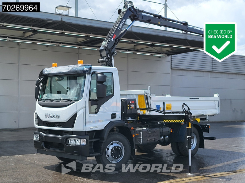 Iveco Eurocargo 160E280 4X2 NEW! Hiab XHIDUO092E-3 Kran Crane 6m3 3-way Tipper ACC - Tipper, Crane truck: picture 1 Iveco Eurocargo 160E280 4X2 NEW! Hiab XHIDUO092E-3 Kran Crane 6m3 3-way Tipper ACC - Tipper, Crane truck: picture 1