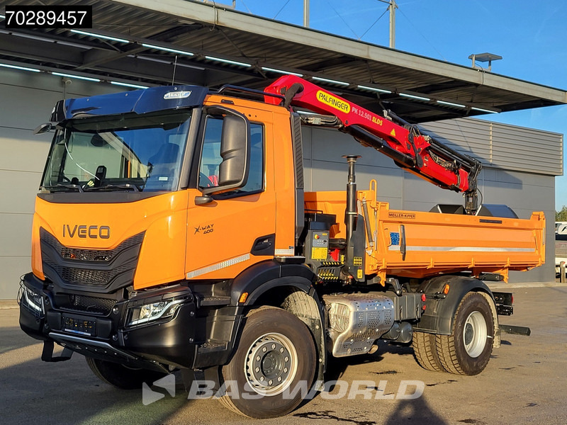 New Tipper, Crane truck Iveco X-Way 400 4X2 New! Palfinger PK12.501 Crane 6m3 Meiller 3-SideTipper Navi ACC Euro 6: picture 11