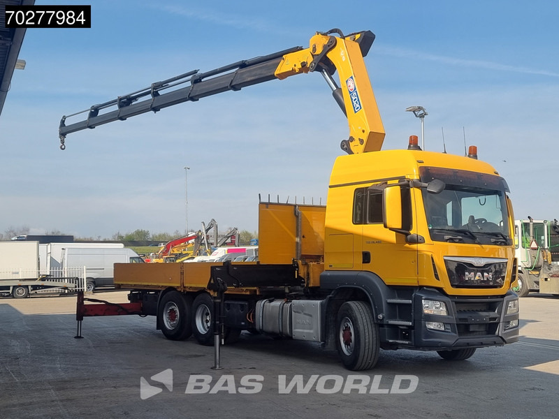 Dropside/ Flatbed truck, Crane truck MAN TGS 26.480 6X4 HMF 5020 K6 Crane Kran 6x2H4 Hydrodrive Euro 6: picture 8