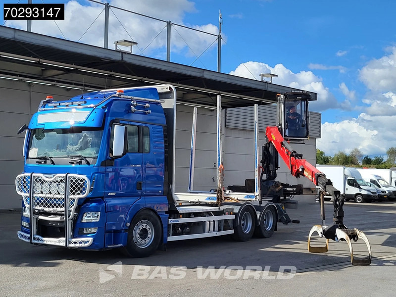Timber truck, Crane truck MAN TGX 33.580 TGX 6X4 Palfinger Epsilon Wood crane Holztransport Retarder Navi Xenon Euro 6: picture 5 Timber truck, Crane truck MAN TGX 33.580 TGX 6X4 Palfinger Epsilon Wood crane Holztransport Retarder Navi Xenon Euro 6: picture 5