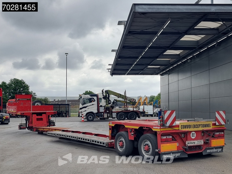 Low loader semi-trailer MEUSBURGER Type MPG-2 2 axles Extendable 2xLenkachse Gooseneck: picture 11