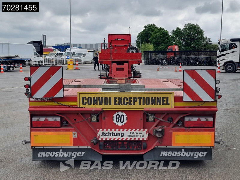 Low loader semi-trailer MEUSBURGER Type MPG-2 2 axles Extendable 2xLenkachse Gooseneck: picture 13