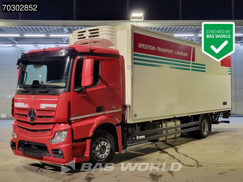 Mercedes-Benz Actros 1830 4X2 Mitsubishi 7C cooler 1500kg Ladebordwand Automatic Euro 6 - Refrigerator truck: picture 1 Mercedes-Benz Actros 1830 4X2 Mitsubishi 7C cooler 1500kg Ladebordwand Automatic Euro 6 - Refrigerator truck: picture 1