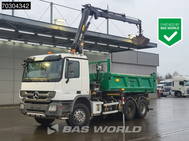 Mercedes-Benz Actros 2646 Actros 6X4 HIAB 122 BS-2 HIDUO Crane Kran 3-way tipper Big-Axle Euro 5 - Tipper, Crane truck: picture 1 Mercedes-Benz Actros 2646 Actros 6X4 HIAB 122 BS-2 HIDUO Crane Kran 3-way tipper Big-Axle Euro 5 - Tipper, Crane truck: picture 1