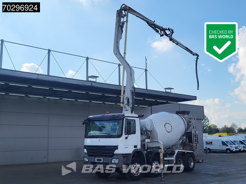 Mercedes-Benz Actros 3241 8X4 Putzmeister TMM 21 PUMI 7m3 Liebherr mixer 3-Pedals Big-Axle Euro 3 - Concrete mixer truck: picture 1 Mercedes-Benz Actros 3241 8X4 Putzmeister TMM 21 PUMI 7m3 Liebherr mixer 3-Pedals Big-Axle Euro 3 - Concrete mixer truck: picture 1