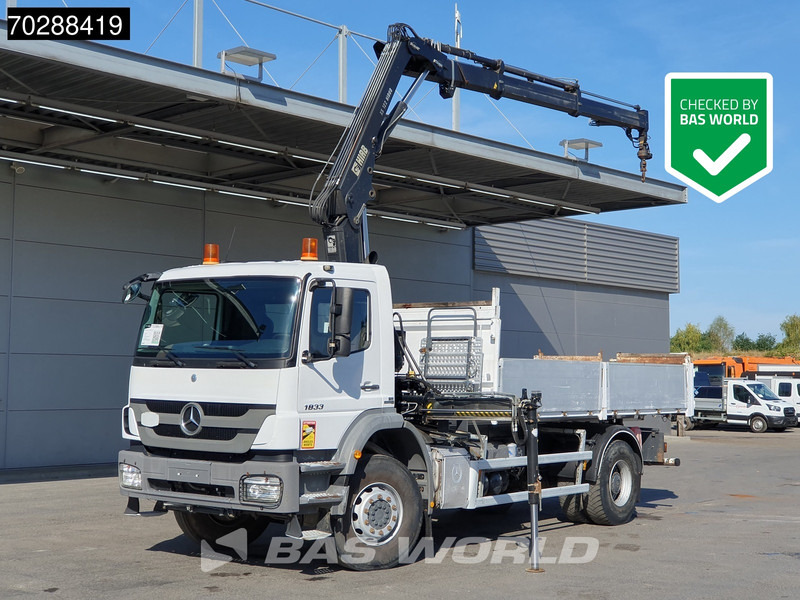 Mercedes-Benz Axor 1833 Axor 4X2 HIAB XS B-122 HIDUO Crane Kran Manual Steelsuspension Big-Axle Euro 5 - Tipper, Crane truck: picture 1 Mercedes-Benz Axor 1833 Axor 4X2 HIAB XS B-122 HIDUO Crane Kran Manual Steelsuspension Big-Axle Euro 5 - Tipper, Crane truck: picture 1